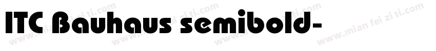 ITC Bauhaus semibold字体转换